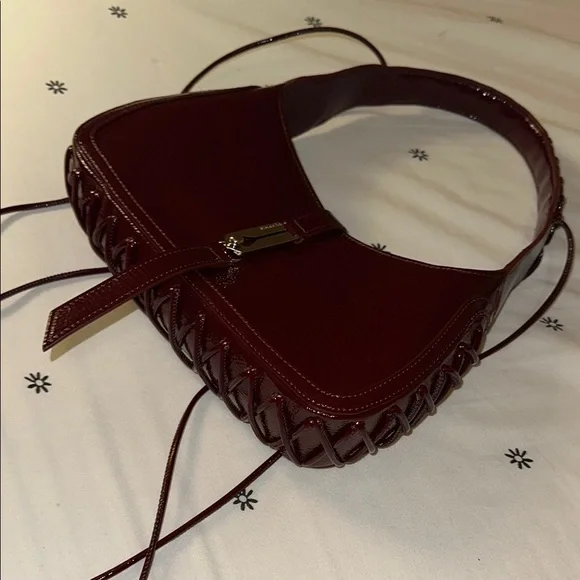 Wear Marcia Glossy Cherry Bag Red Shoulder Bag - Picture 3 of 16